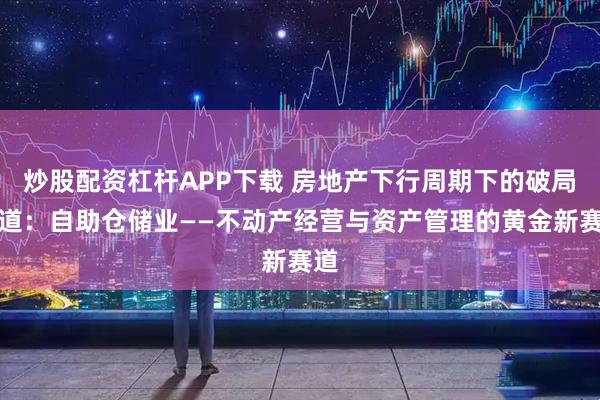 炒股配资杠杆APP下载 房地产下行周期下的破局之道：自助仓储业——不动产经营与资产管理的黄金新赛道